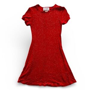 Vintage Y2K Marian & Maral Sparkle Red Dress